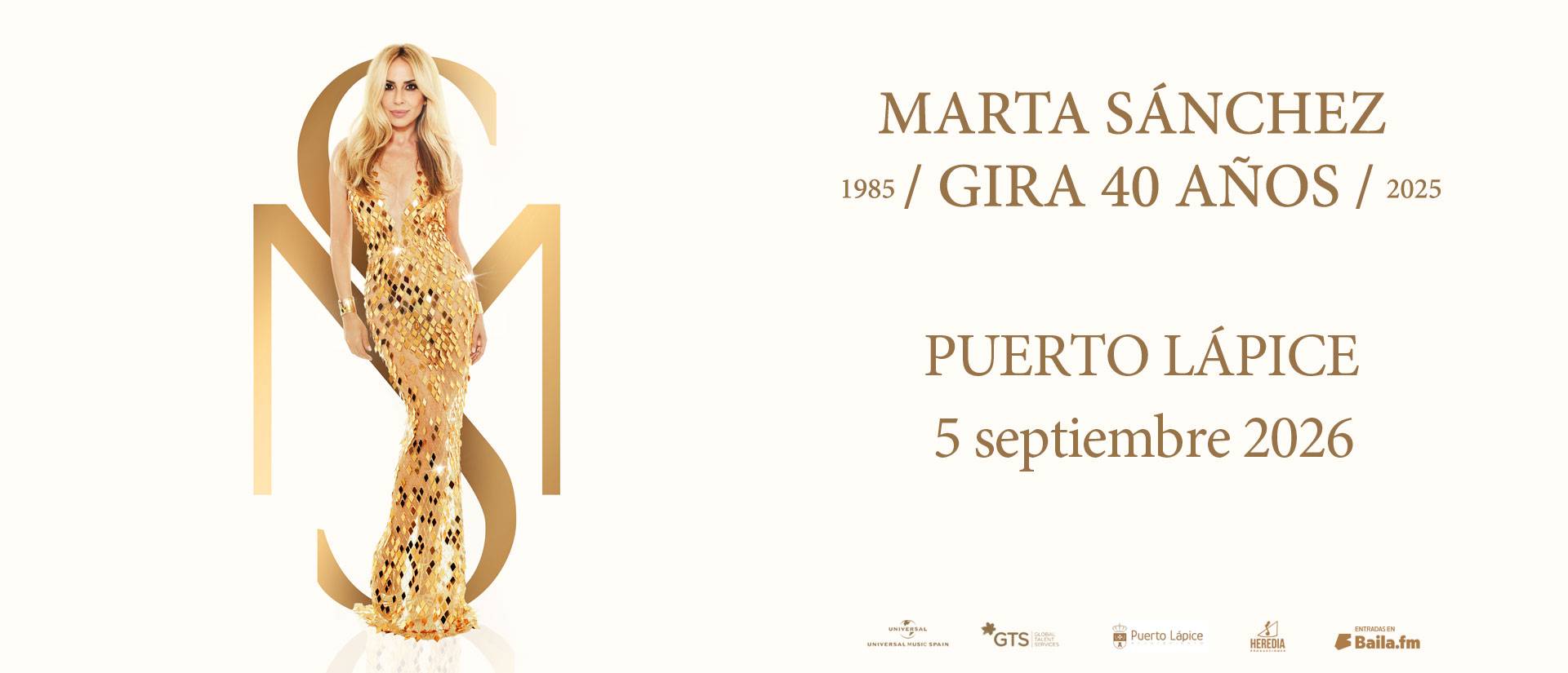 Marta Sánchez en Puerto Lápice