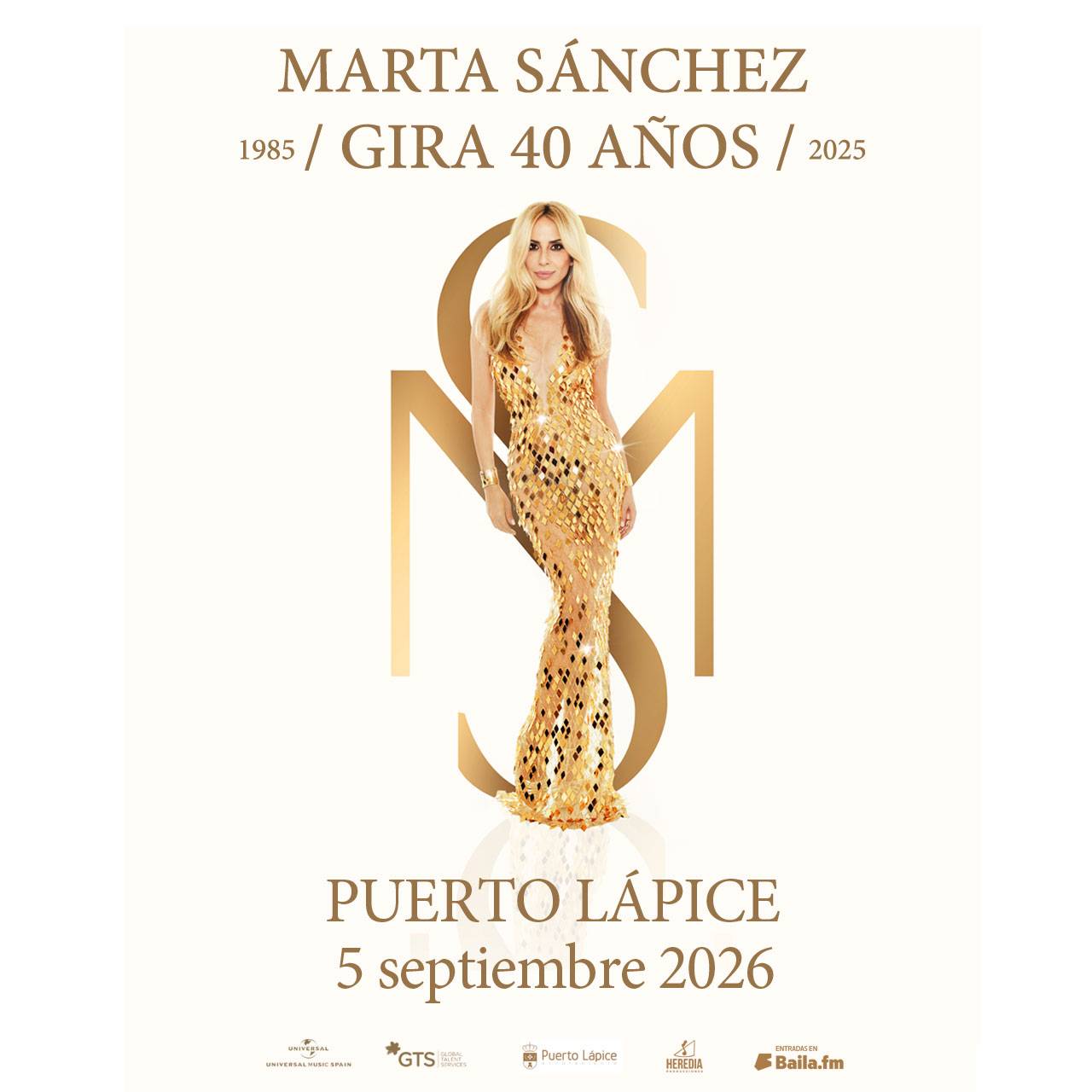 Marta Sánchez en Puerto Lápice