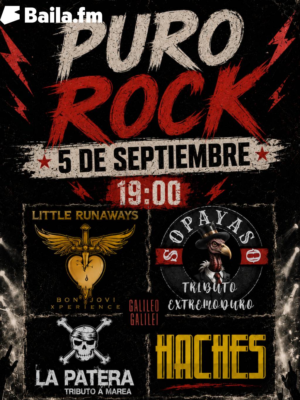 Puro Rock - Little Runaways, La Patera, So Payaso, Haches en Madrid