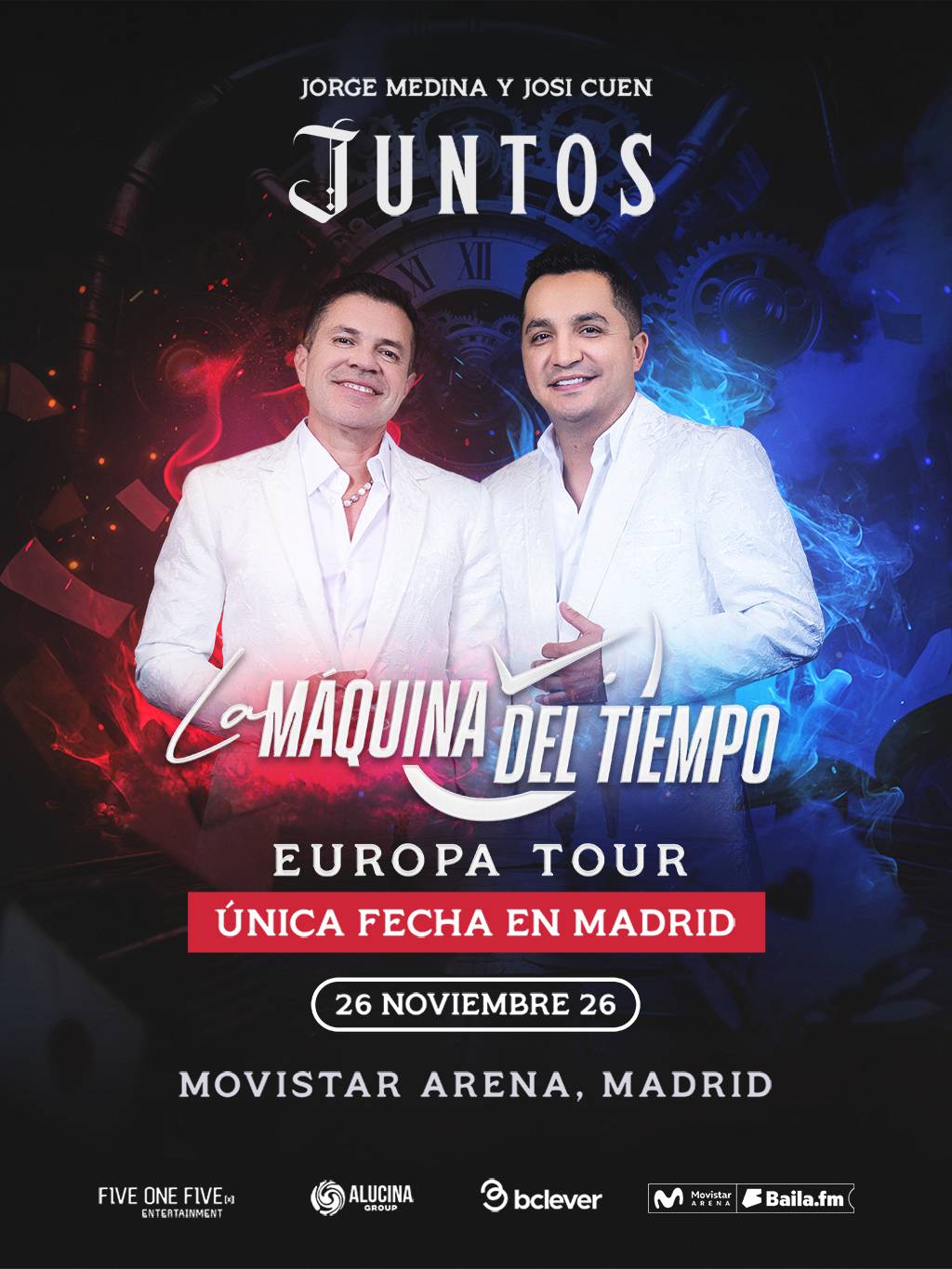 Juntos - Jorge Medina y Jose Cuen Gira La Maquina del Tiempo en Madrid