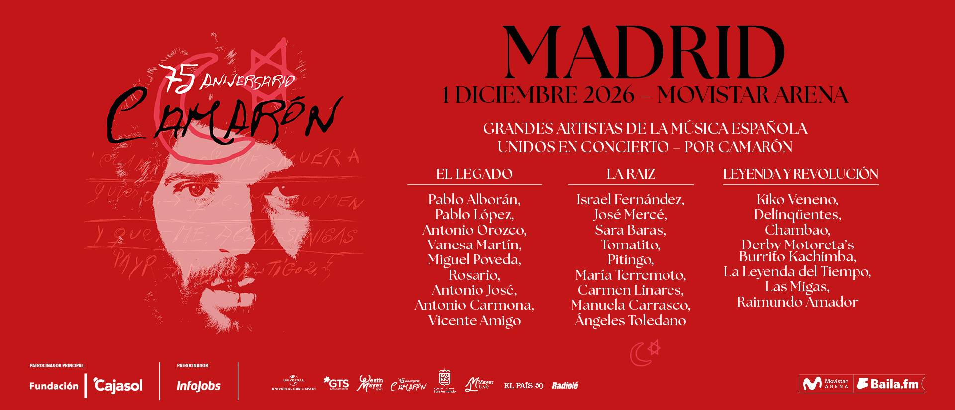 Por Camarón — 75 Aniversario Madrid 2026