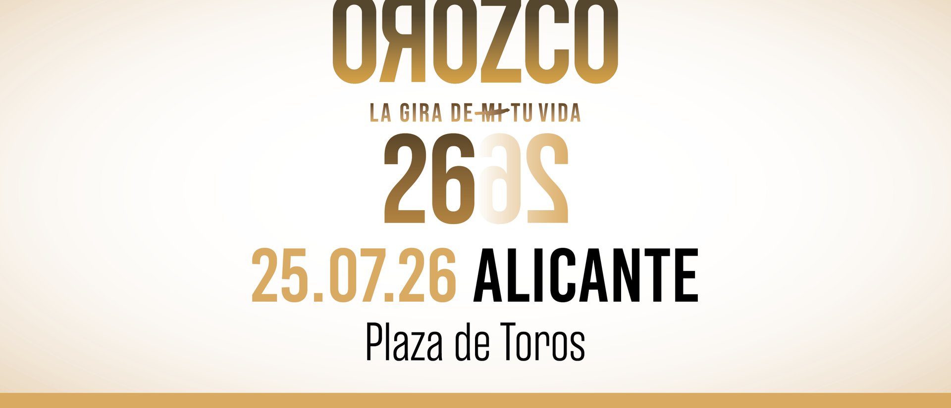 ANTONIO OROZCO LA GIRA DE TU VIDA · ALICANTE