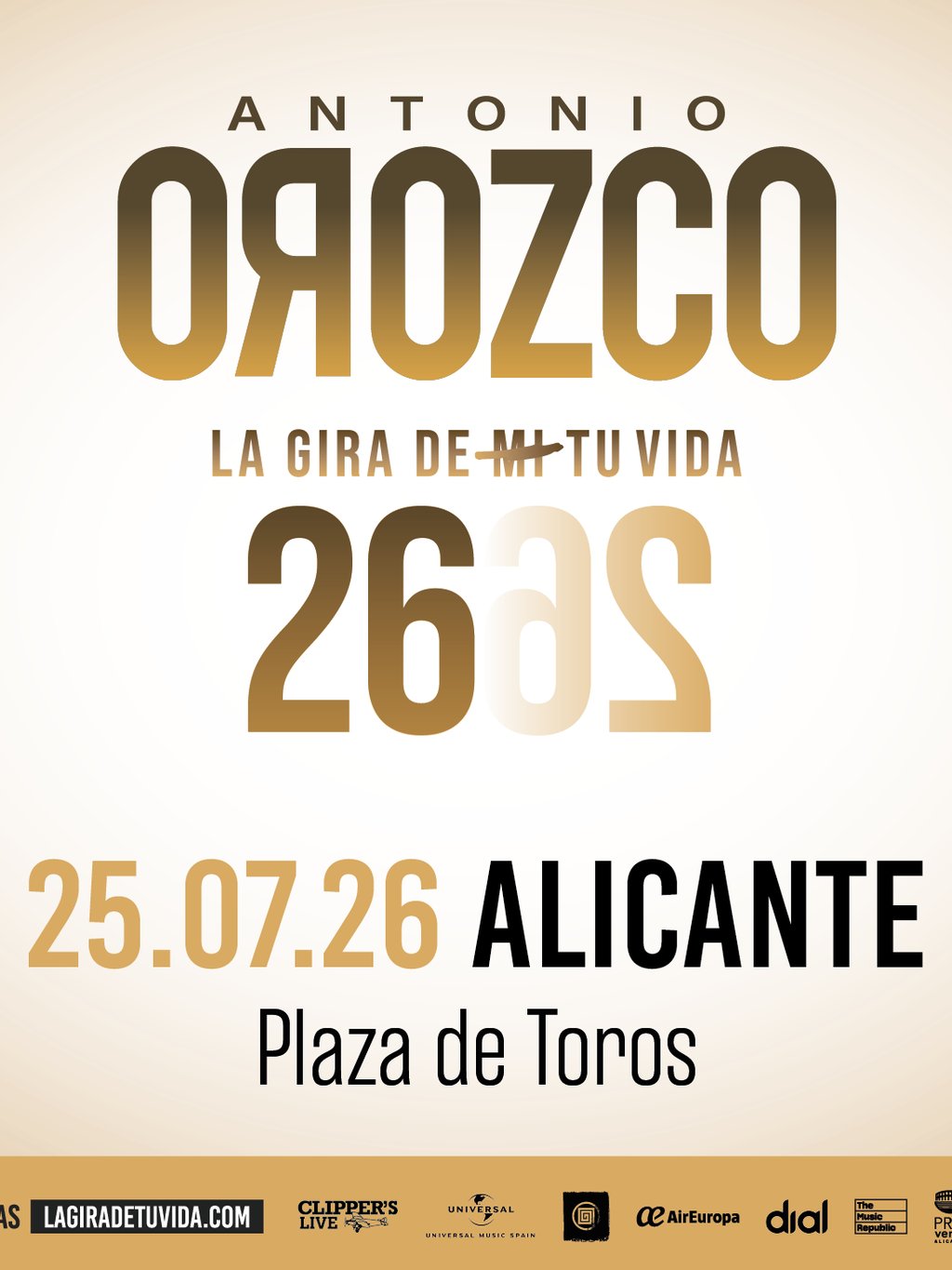 Antonio Orozco la Gira de Tu Vida en Alicante