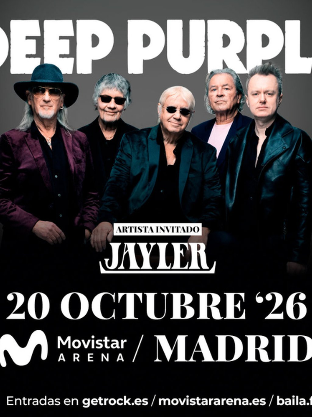 Deep Purple Madrid 2026 | Movistar Arena en Madrid