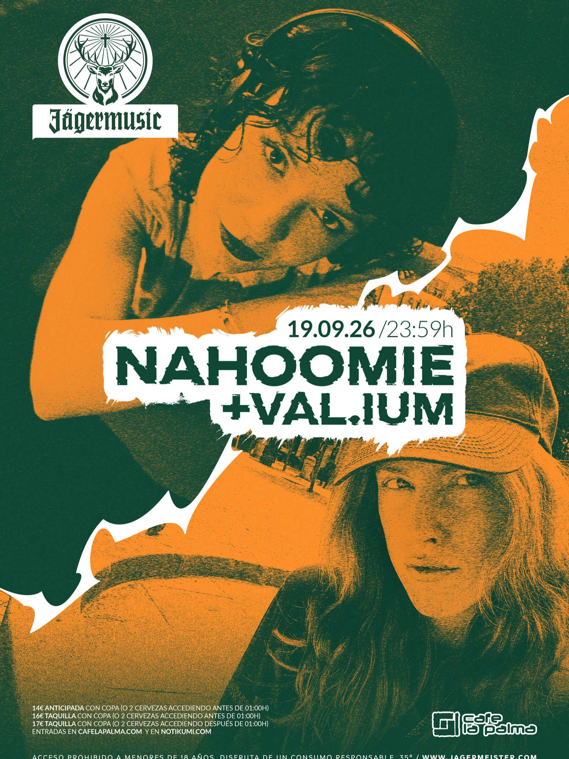 JAGGERMEISTER PRESENTA: NAHOOMIE + VAL.IUM en Madrid