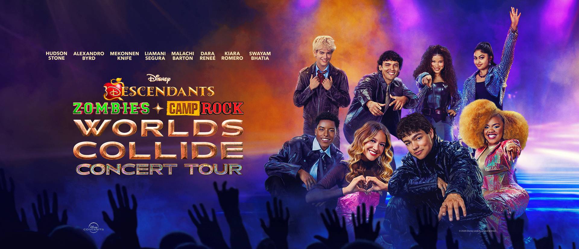 Disney Descendants, ZOMBIES & Camp Rock — Worlds Collide Concert Tour Madrid 2027
