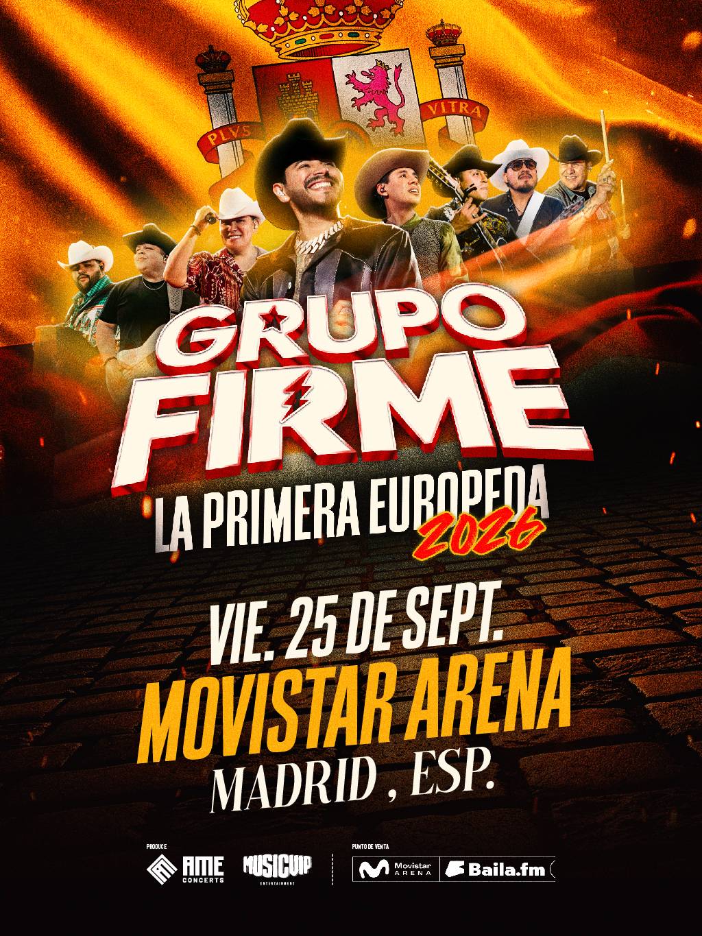 Grupo Firme 2026 en Madrid