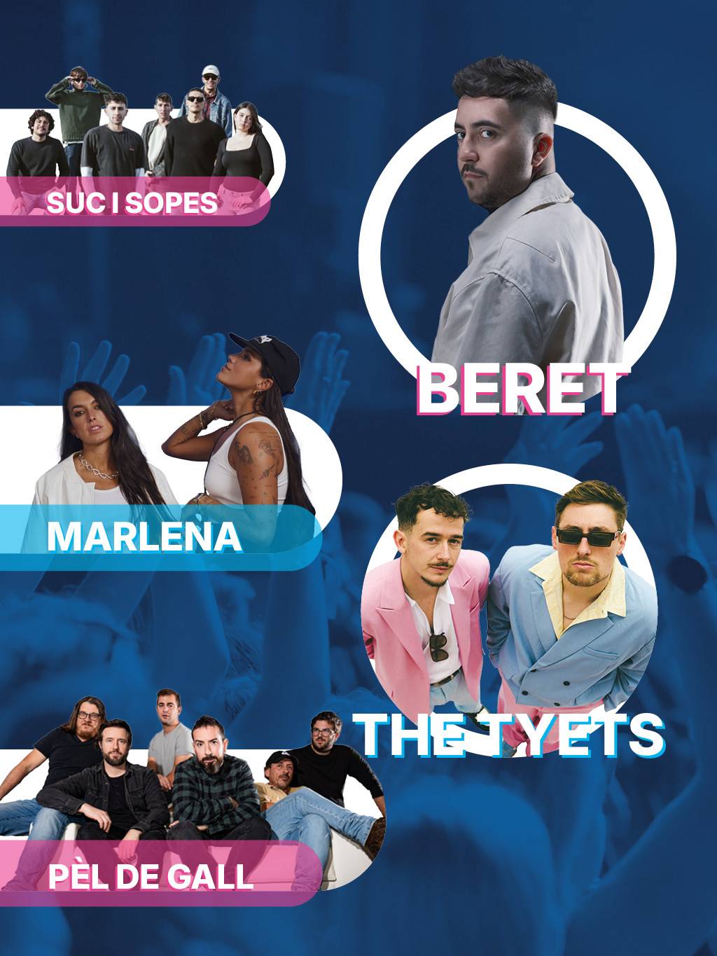 MARLENA, BERET, PÈL DE GALL Y THE TYETS en Mahón