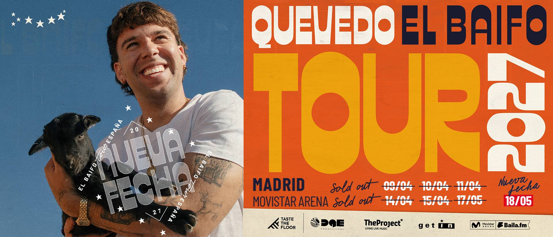 Quevedo – Baifo Madrid 18 May 2027