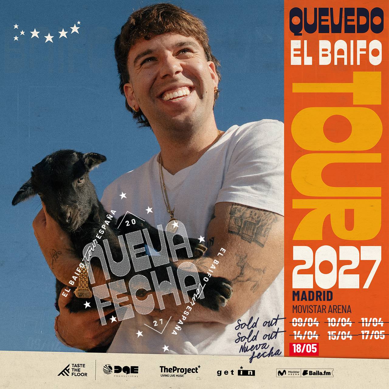 Quevedo – Baifo Madrid 18 May 2027