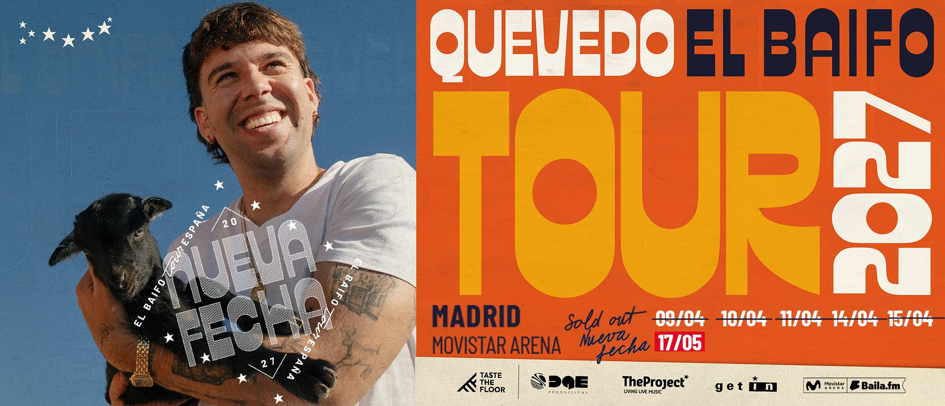 Quevedo – Baifo Madrid 17 May 2027