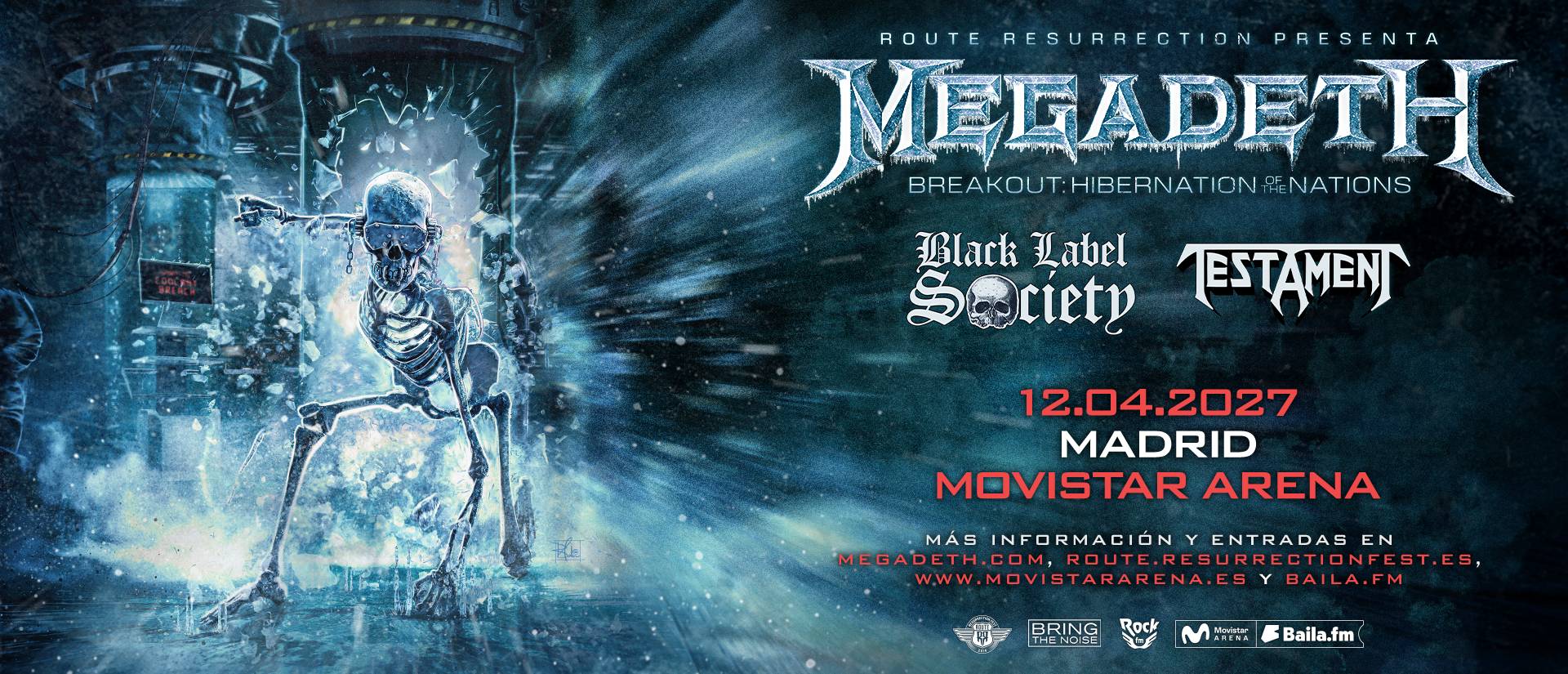 MEGADETH en Madrid 2027