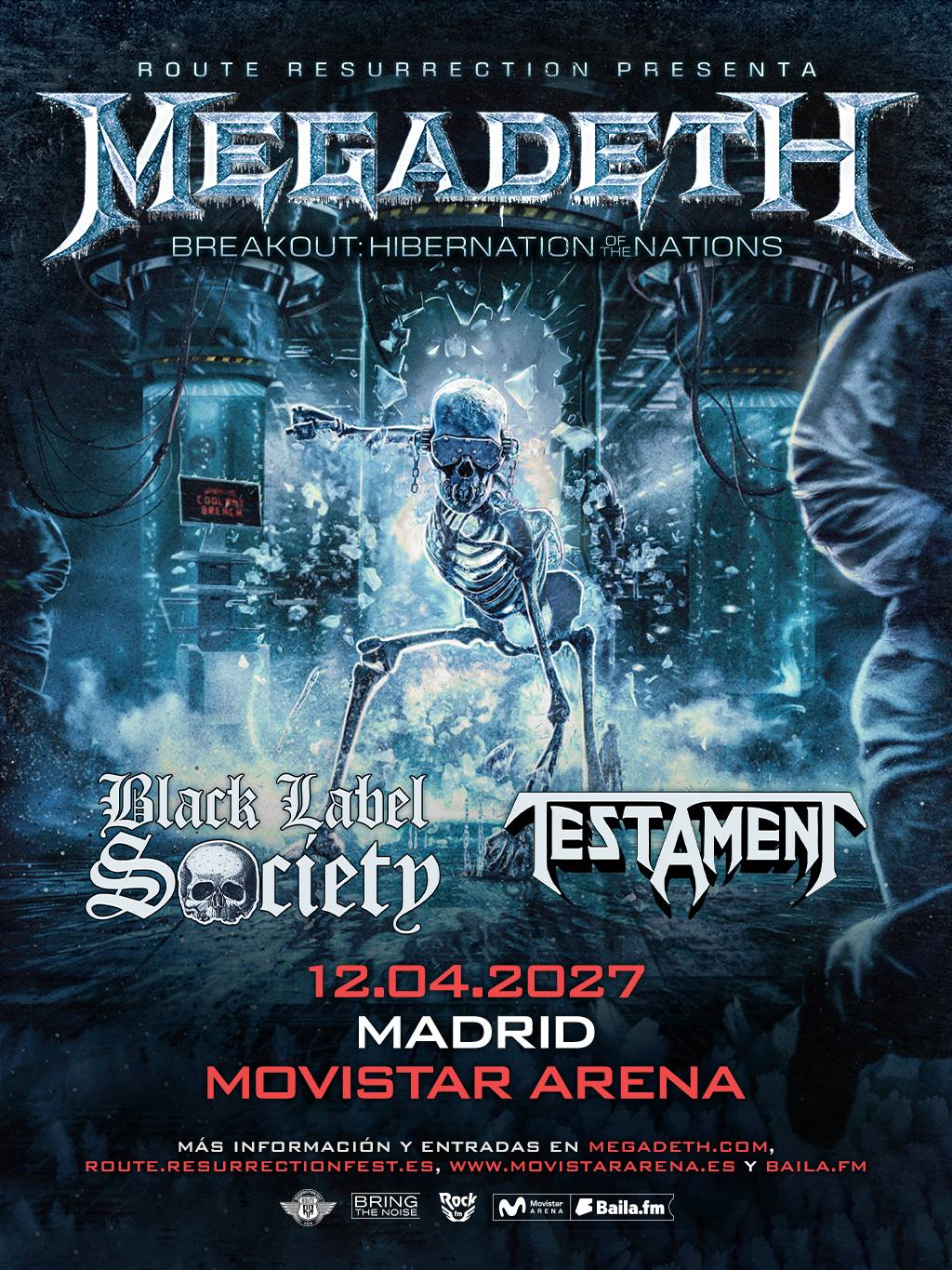 MEGADETH 2027 en Madrid
