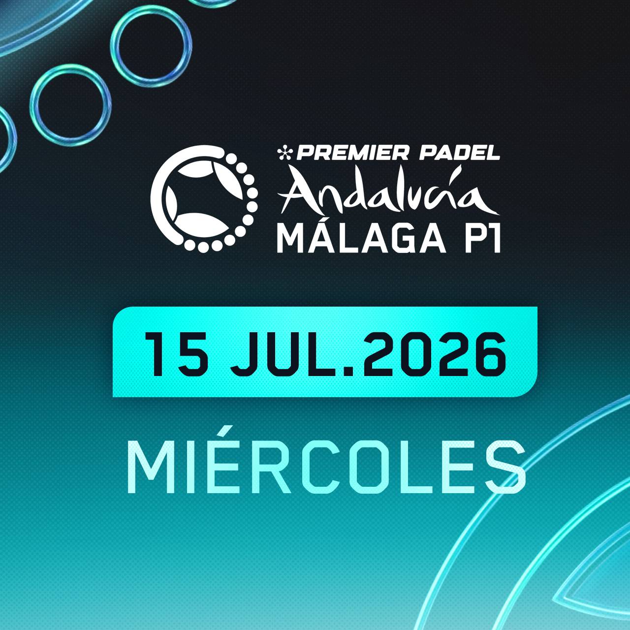 Segunda Ronda Miércoles · Andalucía Málaga Premier Pádel P1 2026