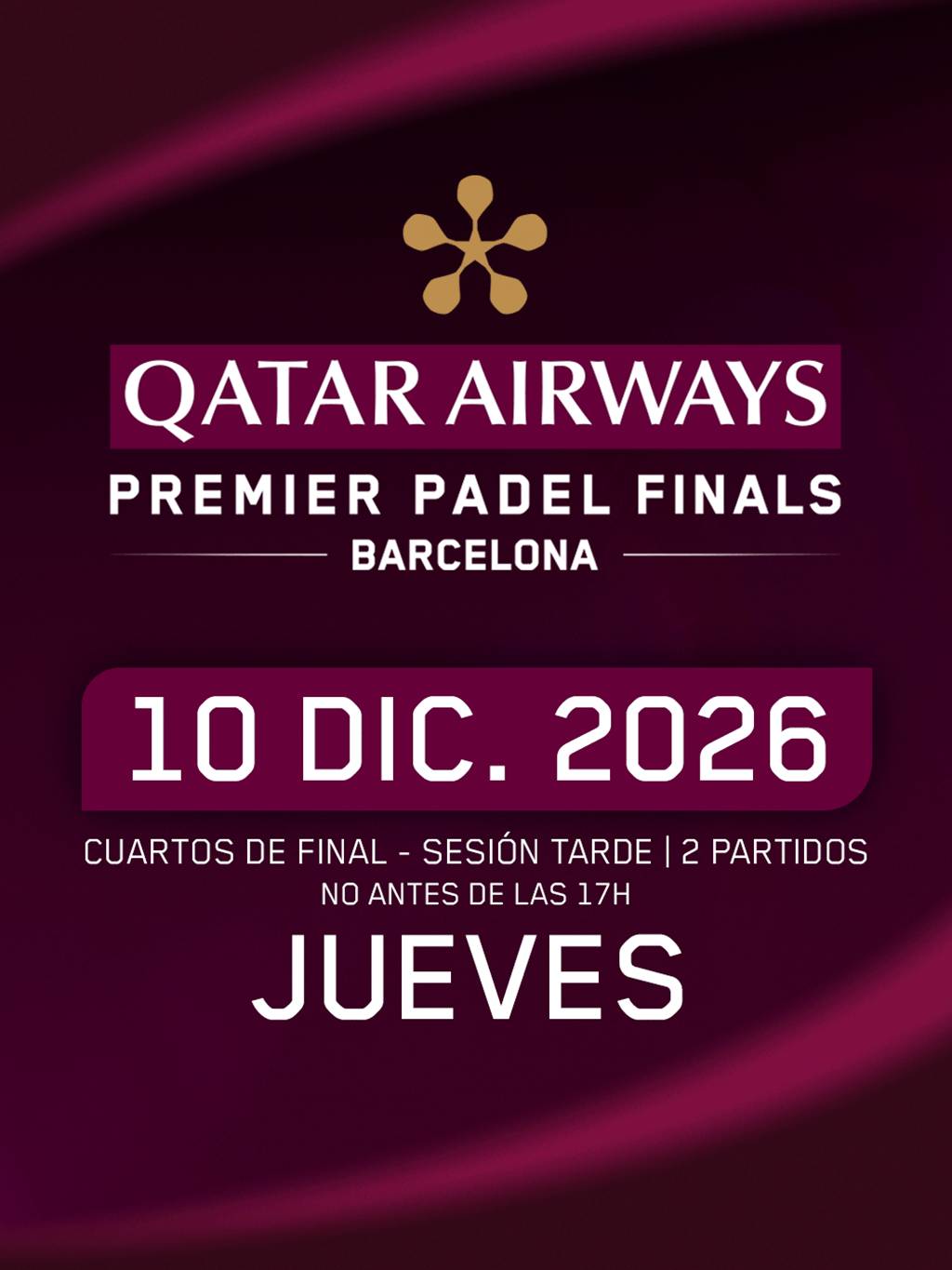 Sesión TARDE Cuartos de Final Jueves, conciertos y entradas
