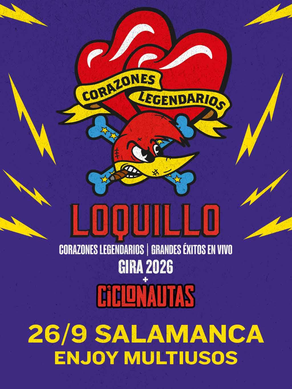 Loquillo. Corazones legendarios. Gira 2026 en Salamanca