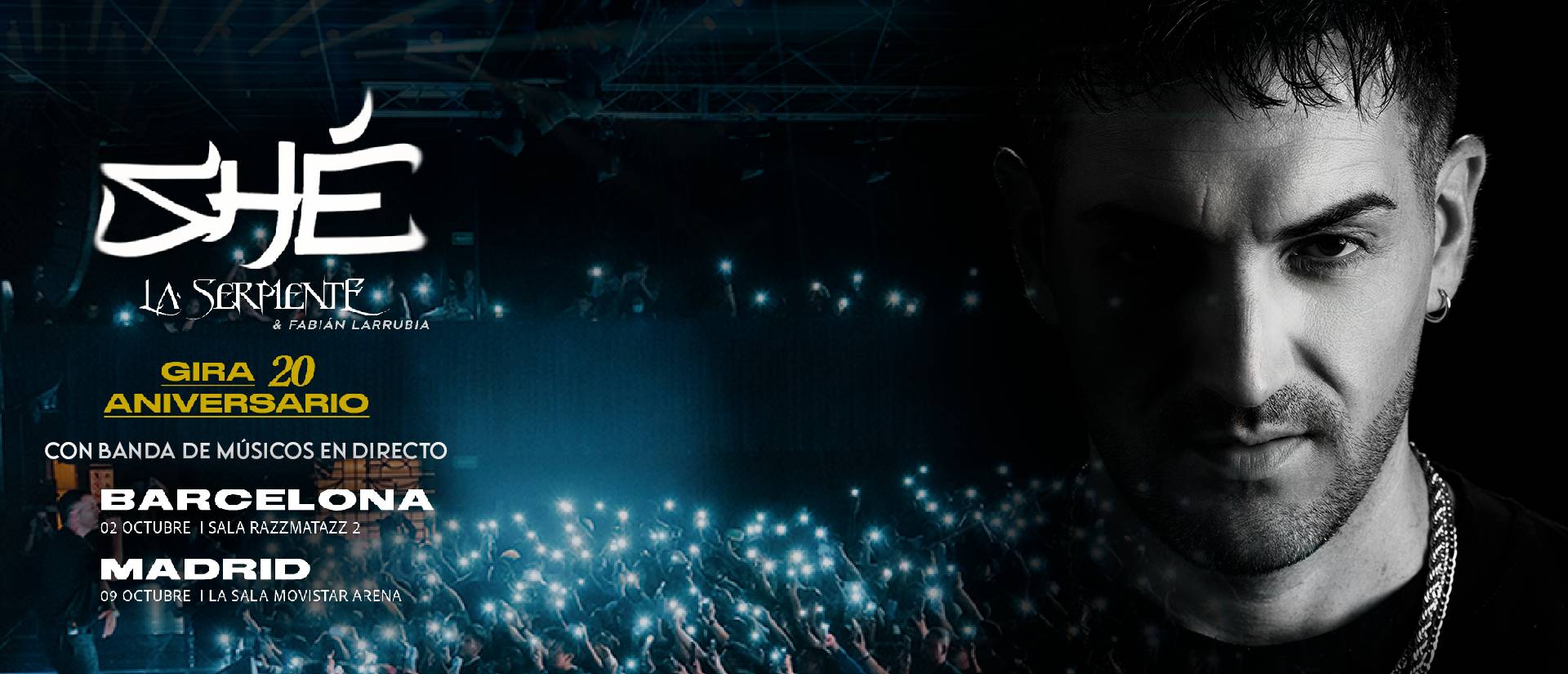 Shé en Barcelona - Gira 20 aniversario 2026