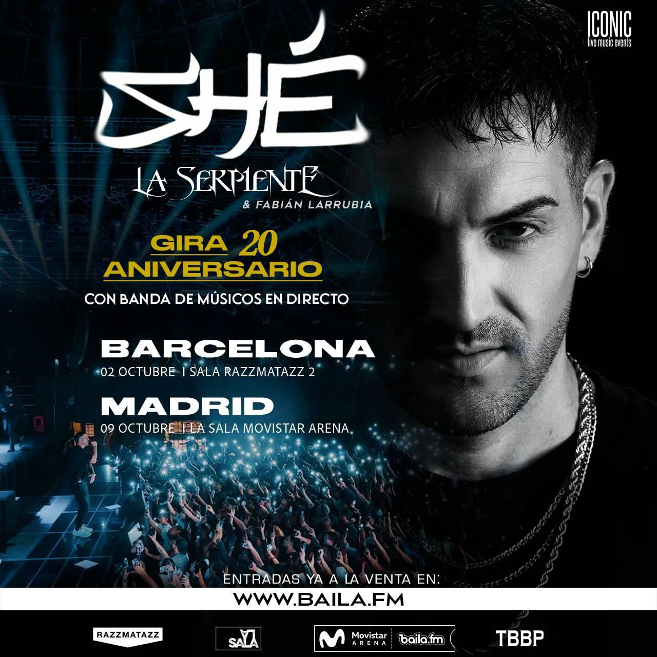 Shé en Barcelona - Gira 20 aniversario 2026