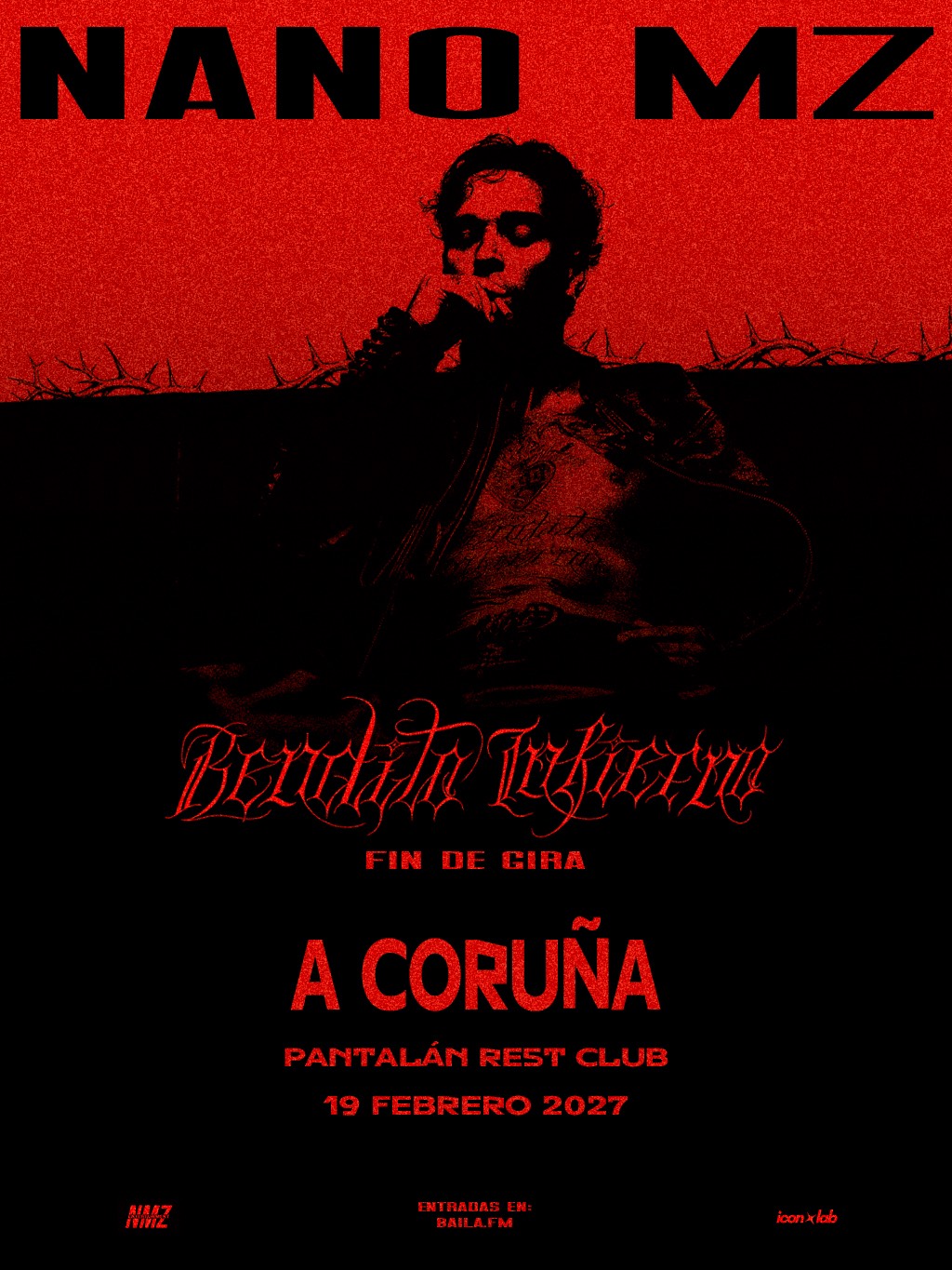 CONCIERTO EN CORUÑA DE NANO MZ - FIN DE GIRA BENDITO INFIERNO en A Coruña